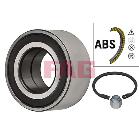 ➤ Підшипник маточини CITROEN C2, C3 I-II, PEUGEOT 1007, 207, 301 02 - перед. міст з ABS (Вир-во FAG) 713 6403 10