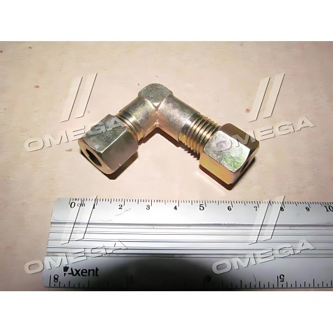 RD 02.88.13 З'єднувач пневматичний з затискною гайкою L-подібний 8-8 сталь (RIDER) фото від Мотор-Агро Харків Україна