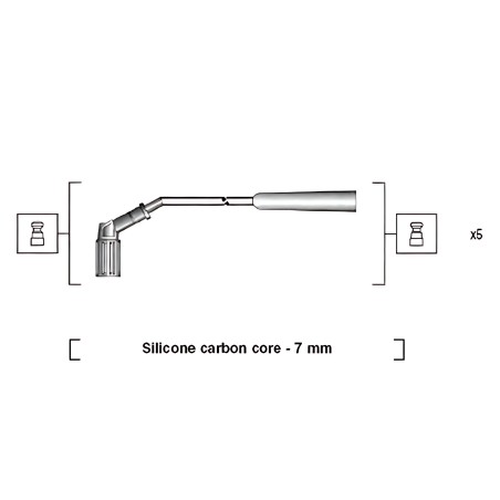 ➤ Комплект дротів запалювання (вир-во Magneti Marelli кор.код. MSQ0049) 941319170049