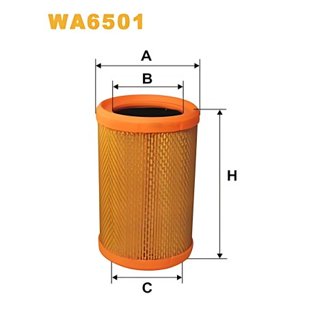 WA6501 Фільтр повітряний RENAULT KANGOO AR349/WA6501 (вир-во WIX-FILTERS) фото від Мотор-Агро Харків Україна