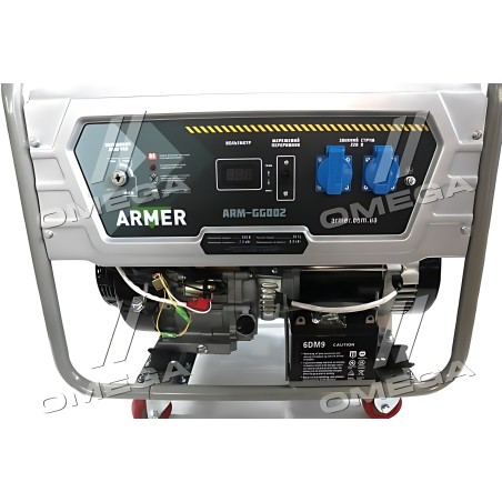 ➤ Генератор бензиновий 8 кВт з електричним запуском, 220V, мідна обмотка ARMER ARM-GG002