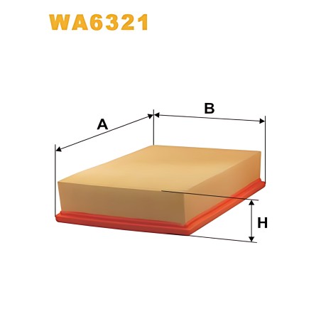➤ Фільтр повітряний SKODA, VW WA6321/AP140 (вир-во WIX-FILTERS UA) WA6321