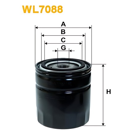 ➤ Фільтр масляний двигуна FORD WL7088/OP542 (вир-во WIX-FILTERS UA) WL7088