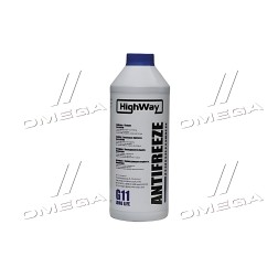 10026 Антифриз HighWay ANTIFREEZE G11 концентрат синій 1,5л фото від Мотор-Агро Харків Україна