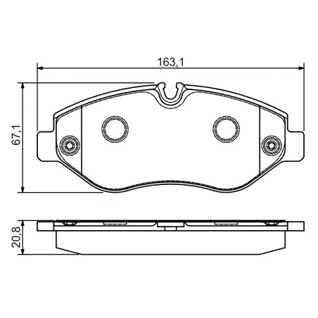 ➤ Колодка гальм. диск. MB/VW SPRINTER/VITO/CRAFTER передн. (вир-во Bosch) 0 986 495 098