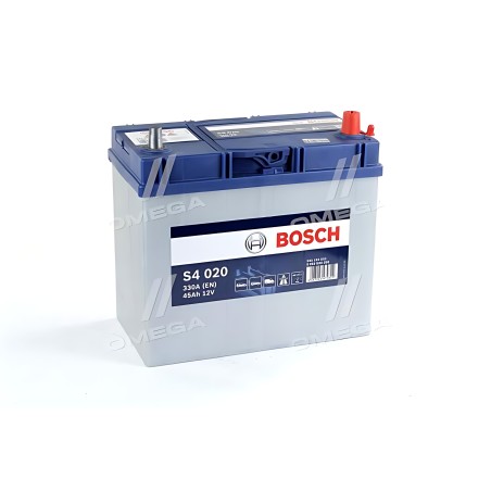 ➤ Акумулятор 45Ah-12v BOSCH (S4020) (238x129x227),R,EN330,Азія тонк.клеми 0092S40200