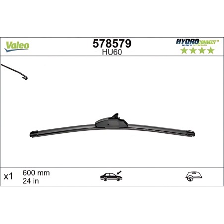 ➤ Щітка склоочис. 600 мм HU60 HydroConnect Upgrade LHD (вир-во Valeo) 578579