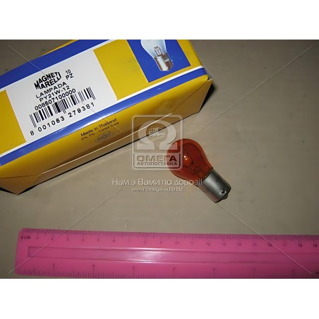008507100000 Лампа розжарювання PY21W 12V 21W BAU15s (вир-во Magneti Marelli) фото від Мотор-Агро Харків Україна