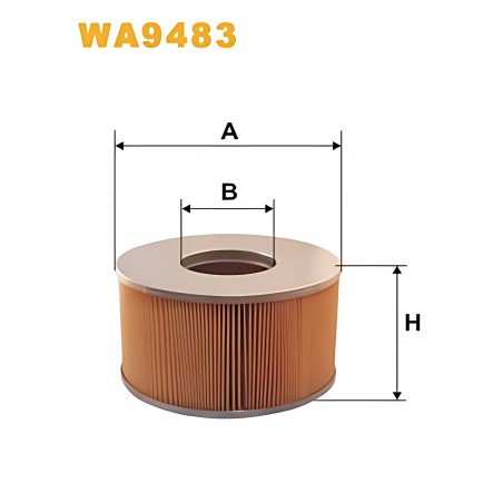 ➤ Фільтр повітряний TOYOTA LANDCRUISER WA9483/AM352/3 (вир-во WIX-FILTERS) WA9483