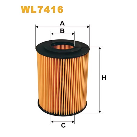 WL7416 Фільтр масляний двигуна MERCEDES WL7416/OE677/1 (вир-во WIX-FILTERS) фото від Мотор-Агро Харків Україна