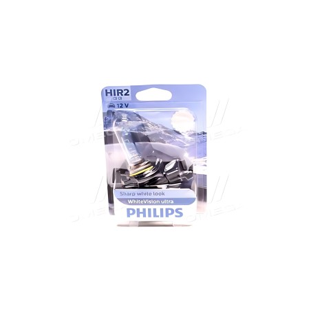 ➤ Лампа розжарювання HIR2 WhiteVision ultra 12V 55W PX22d (+60) (3700K) 1шт. blister (вир-во Philips) 9012WVUB1