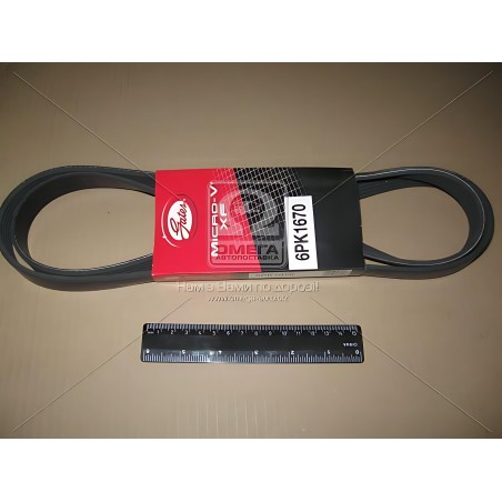 ➤ Ремінь поліклін. 6PK1670 (Вир-во Gates) 6PK1670