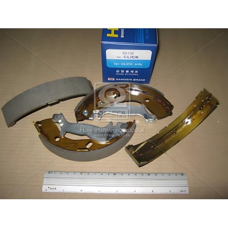 ➤ Колодка гальм. барабан. HYUNDAI GETZ 1.1, 1.4, 1.6, 1.5CRDI задн. (вир-во SANGSIN) SA132