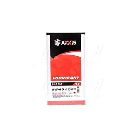 ➤ Олива моторна AXXIS 5W-40 A3/B4 Gold Sint (Каністра 5л) AX-2175