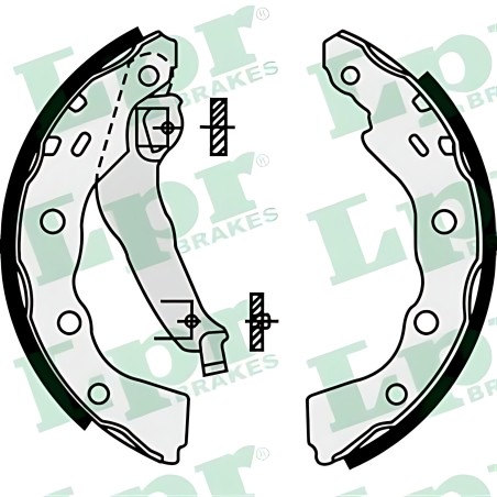 ➤ Колодка гальм. барабан. FORD TRANSIT задн. (вир-во LPR) 07790