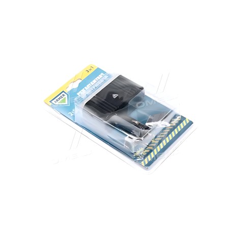 ➤ Розгалужувач прикурювача, 3в1, 2 USB, 1000mA, 12 / 24V ARMER ARM-RP01