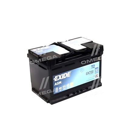 ➤ Акумулятор 72Ah-12v Exide AGM (278х175х190),R,EN760 EK720