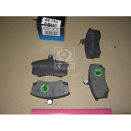 ➤ Колодка гальм. ВАЗ 2108 перед. (компл. 4шт.) (вир-во BEST) 2108-3501090