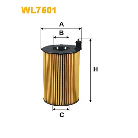 ➤ Фільтр масляний VAG 3.0 TDI 10- (вир-во WIX-FILTERS) WL7501