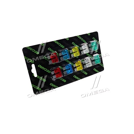➤ Запобіжник ножовий стандарт комп. 10 шт. (DECARO) DEC.FUSE KIT 01