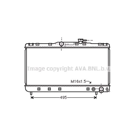 ➤ Радіатор охолодження TOYOTA Camry VI (V40) (вир-во AVAl) TO2598