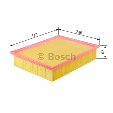 ➤ Фільтр повітряний TOYOTA LC PRADO, FJ CRUISER 4.0 10- (вир-во BOSCH) F026400303
