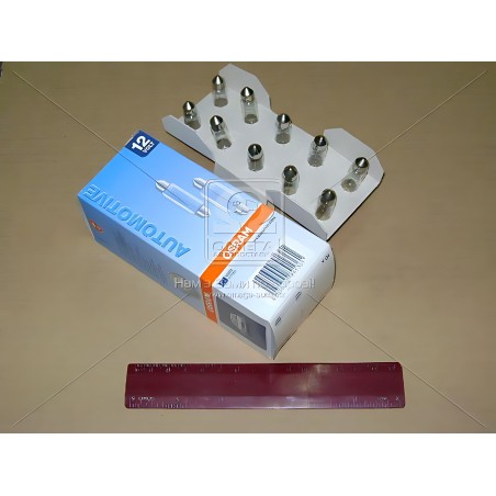 ➤ Лампа софітна допоможе. освітлення C10W 12V 10W SV8.5-8 (вир-во OSRAM) 6411