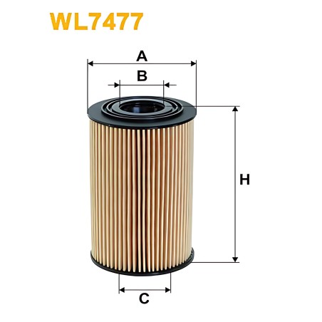 WL7477 Фільтр масляний двигуна HYUNDAI ELANTRA, i30, KIA SOUL, CEED WL7477/OE674/5 (вир-во WIX-FILTERS) фото від Мотор-Агро Харк