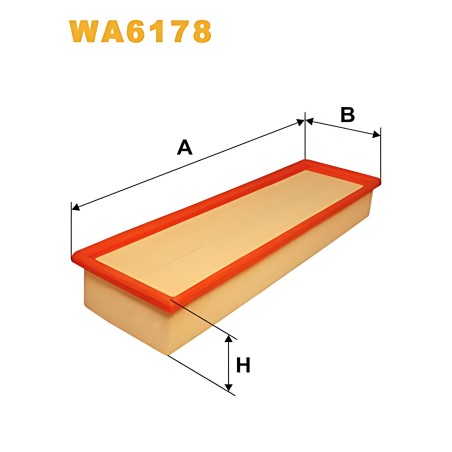 ➤ Фільтр повітряний OPEL, RENAULT WA6178/AP015 (вир-во WIX-FILTERS UA) WA6178
