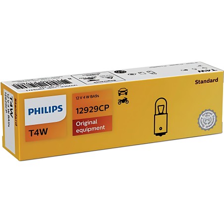 ➤ Лампа розжарювання T4W12V 4W BA9s (вир-во Philips) 12929CP