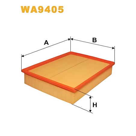 ➤ Фільтр повітряний AUDI, VW WA9405/AP063/1 (вир-во WIX-FILTERS UA) WA9405