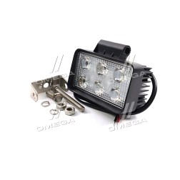 DK B2- 18W-B SL Фара LED прямокутна 18W, 6 ламп, 110 * 65 мм, вузький промінь ДК фото від Мотор-Агро Харків Україна