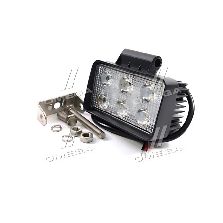 DK B2- 18W-B SL Фара LED прямокутна 18W, 6 ламп, 110 * 65 мм, вузький промінь ДК фото від Мотор-Агро Харків Україна