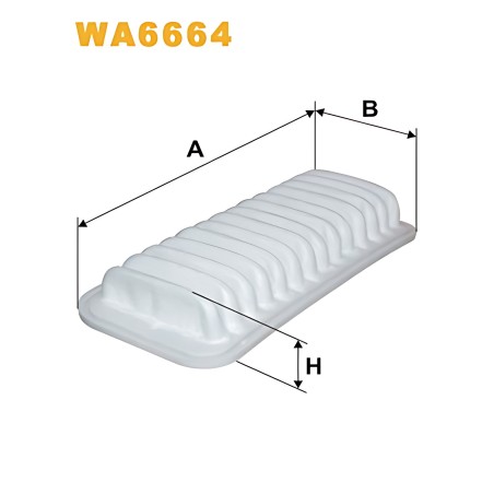 WA6664 Фільтр повітряний TOYOTA YARIS WA6664/AP142/1 (вир-во WIX-FILTERS) фото від Мотор-Агро Харків Україна