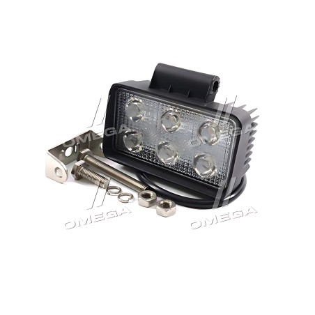 DK B2- 18W-B FL Фара LED прямокутна 18W, 6 ламп, 110 * 65мм, широкий промінь ДК фото від Мотор-Агро Харків Україна