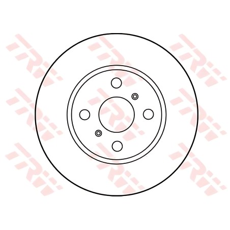 ➤ Диск гальмівний TOYOTA, передн., вент. (вир-во TRW) DF2658