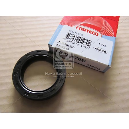 ➤ Сальник двигуна FRONT FIAT/LANCIA 30X43X8 1.7D/1.9TD (вир-во Corteco) 12001470B