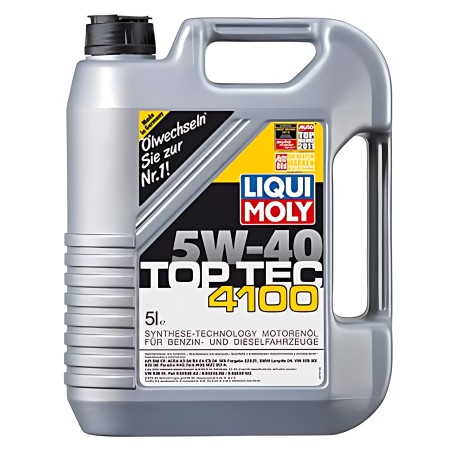 ➤ Олива моторна Liqui Moly TOP TEC 4100 5W-40 API SN/CF ACEA A3/B4/C3 (Каністра 5л) 7501/9511