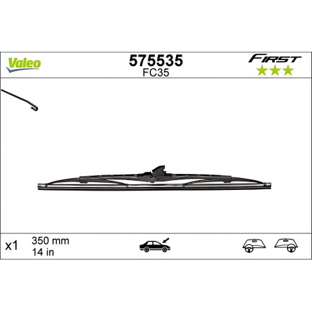 575535 Щітка склоочис. 350 мм FIRST STANDARDVF35 X1 (вир-во Valeo) фото від Мотор-Агро Харків Україна
