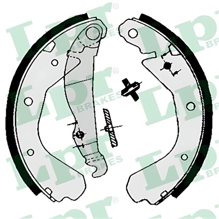 ➤ Колодка гальм. барабан. OPEL CORSA/KADETT D/E задн. (вир-во LPR) 04660