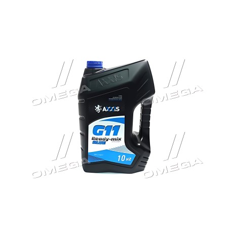 ➤ Антифриз BLUE G11 Сoolant Ready-Mix -36°C AXXIS (синій) (Каністра 10кг) AX-P999-G11B RDM10