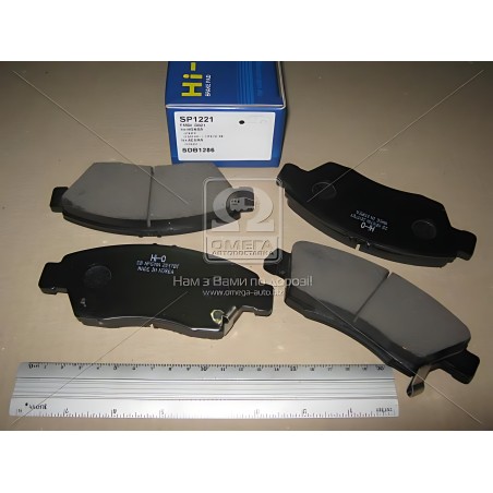 SP1221 Колодка гальм. диск. HONDA CIVIC, CRX, JAZZ, STREAM 1.4I-DSI-1.7I 16V 92.04 - передн. (вир-во SANGSI фото від Мотор-Агро 