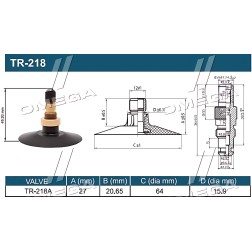 ➤ Камера 445/65-22,5 TR-218А (Kabat) DR22544565TR218AKBK