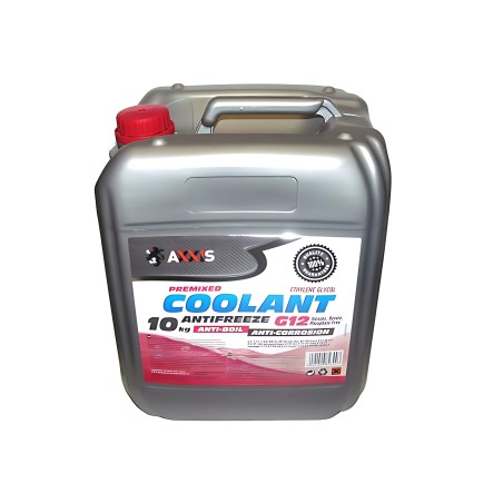 ➤ Антифриз RED G12 Сoolant AXXIS (червоний) (Каністра 10кг) AX-2003