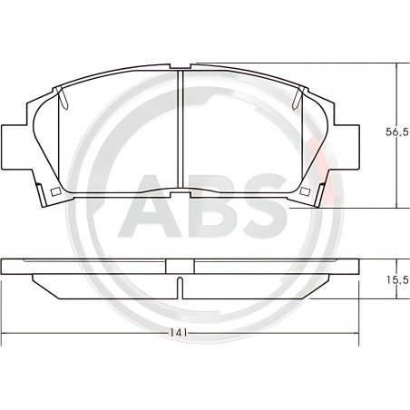 37036 Колодка гальм. BMW 520-528i передн. (вир-во ABS) фото від Мотор-Агро Харків Україна
