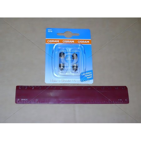 ➤ Лампа софітна допоможе. освітлення C10W 12V 10W SV8.5-8 (2 шт) blister (вир-во OSRAM) 6438-2BL