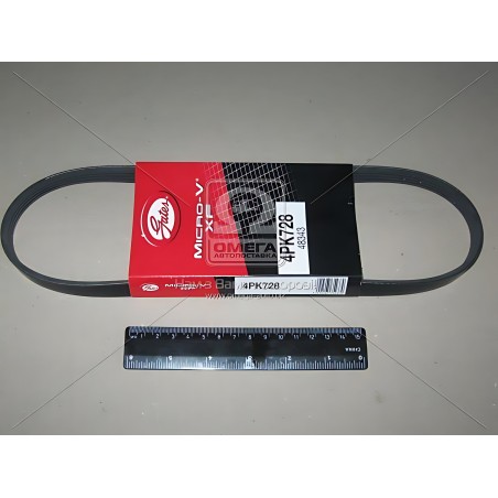 ➤ Ремінь поліклін. 4PK728 (Вир-во Gates) 4PK728