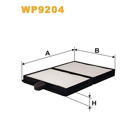 WP9204 Фільтр салону TOYOTA AVENSIS 97-03, CARINA 92-97 (2шт.) (вир-во WIX-FILTERS) фото від Мотор-Агро Харків Україна
