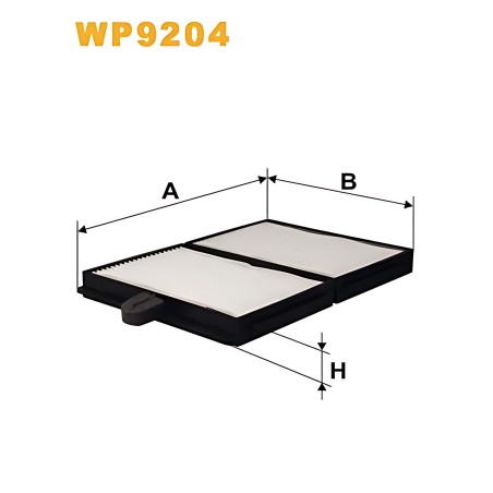 WP9204 Фільтр салону TOYOTA AVENSIS 97-03, CARINA 92-97 (2шт.) (вир-во WIX-FILTERS) фото від Мотор-Агро Харків Україна