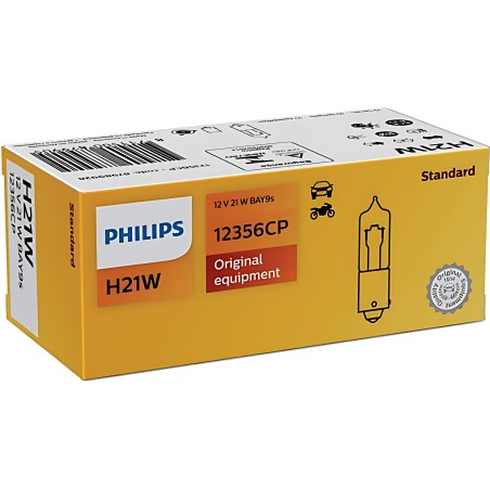 12356CP Лампа розжарювання H21W 12V 21W BAY9s (вир-во Philips) фото від Мотор-Агро Харків Україна